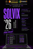 Solvix'26 Hackathon Poster